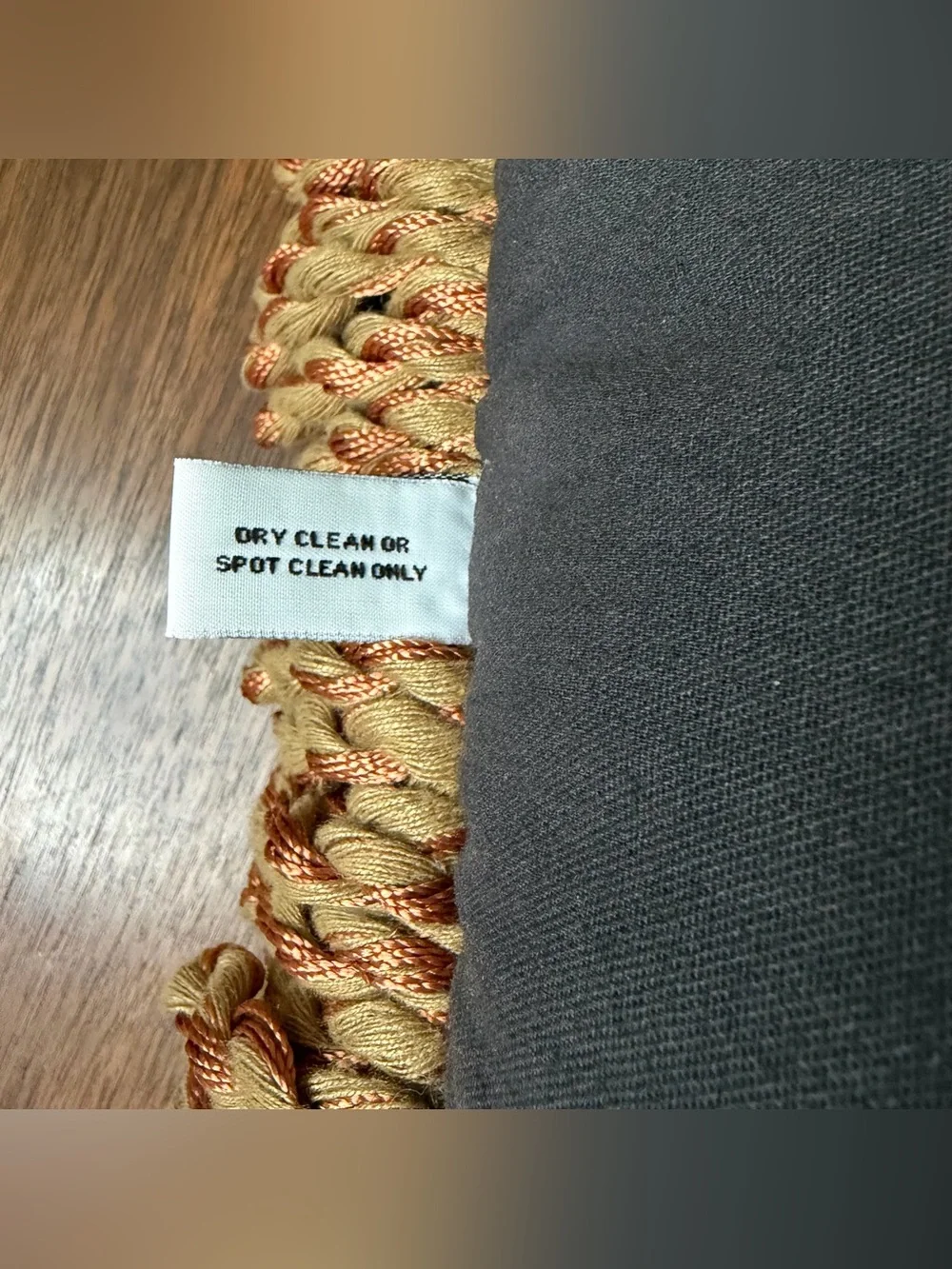 Vtg Riddle Home Tapestry Fruit Throw Pillow Fringes Woven Pat Campbell Weavetec